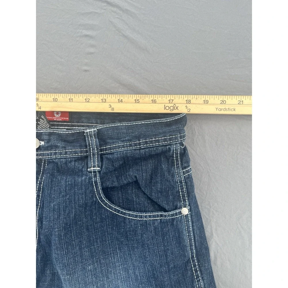 Southpole Jeans Mens 36x30 Black Dark Wash Baggy RN82628 Y2K Vintage